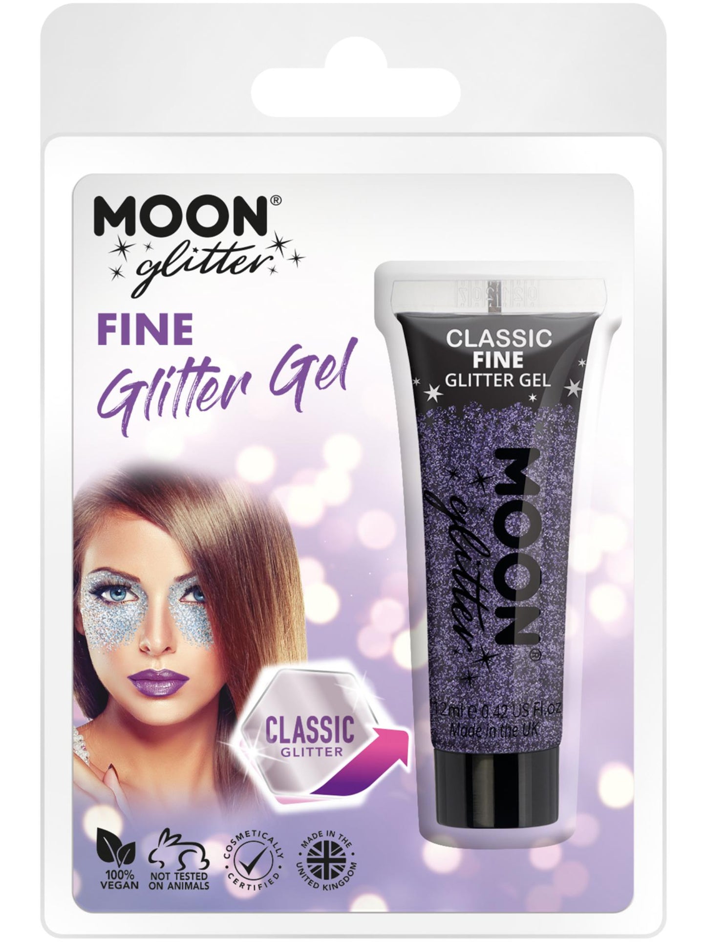 Moon Glitter Classic Fine Glitter Gel, Lavender Wholesale
