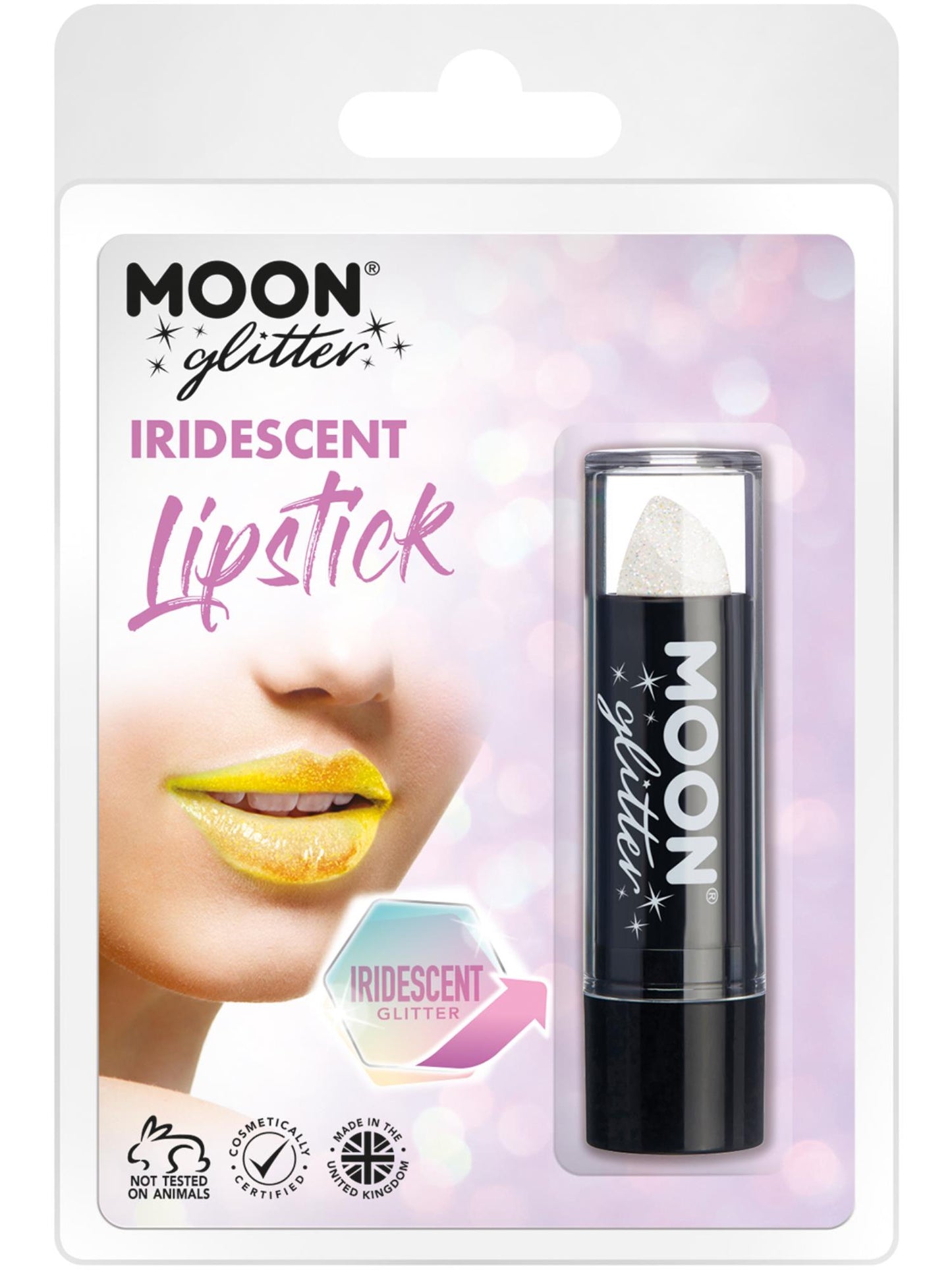 Moon Glitter Iridescent Glitter Lipstick, White Wholesale