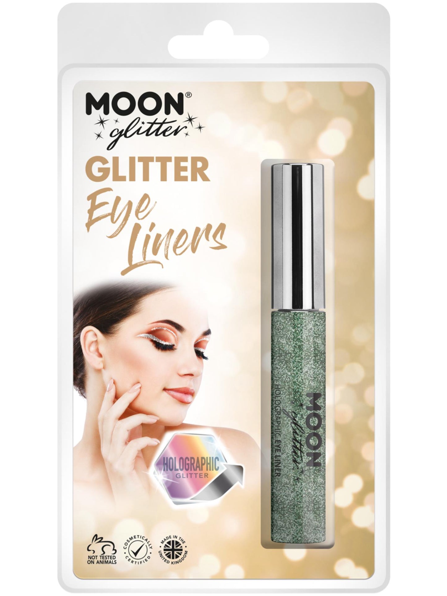Moon Glitter Holographic Glitter Eye Liner, Green Wholesale