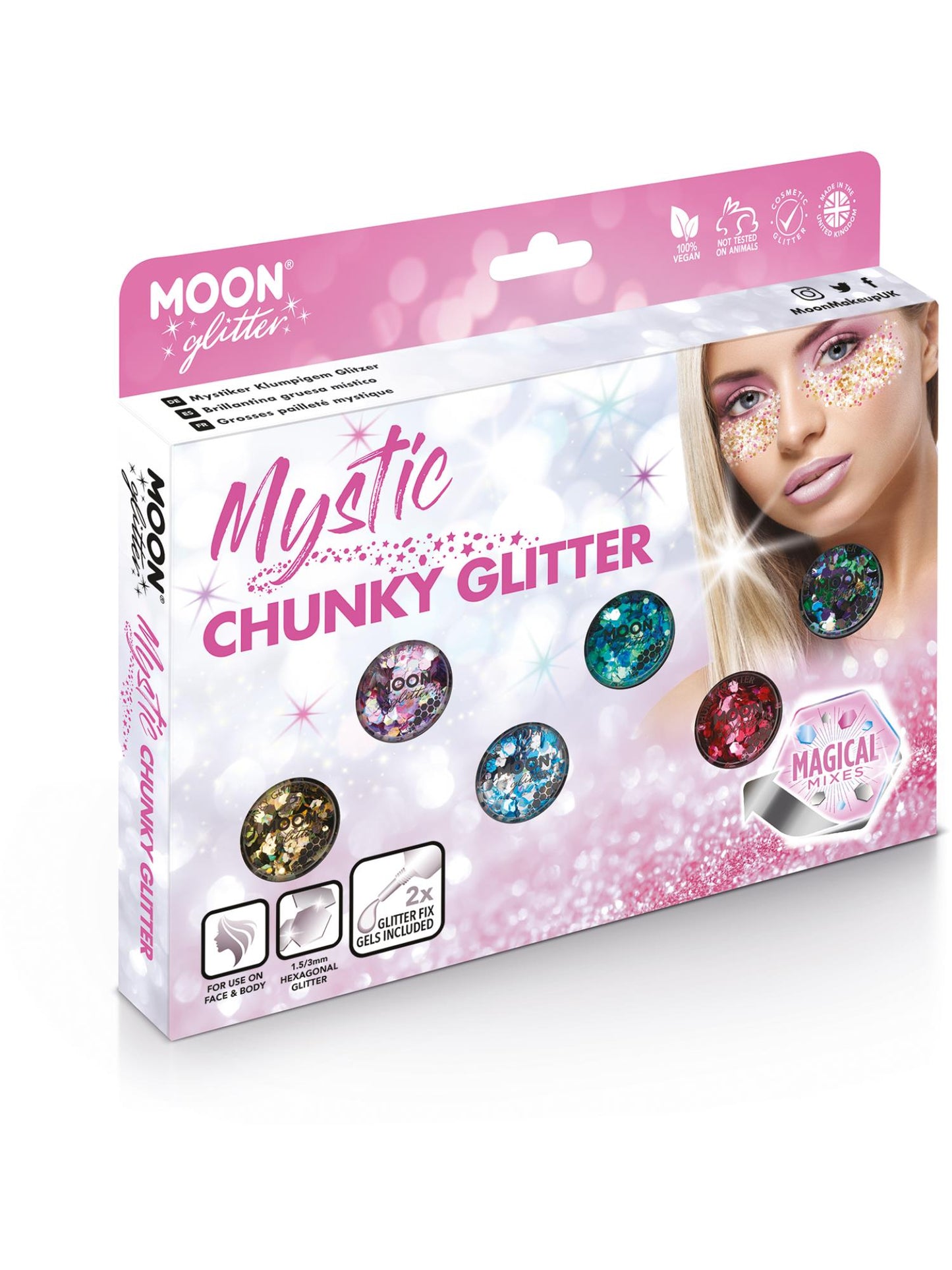Moon Glitter Mystic Chunky Glitter, Assorted Wholesale