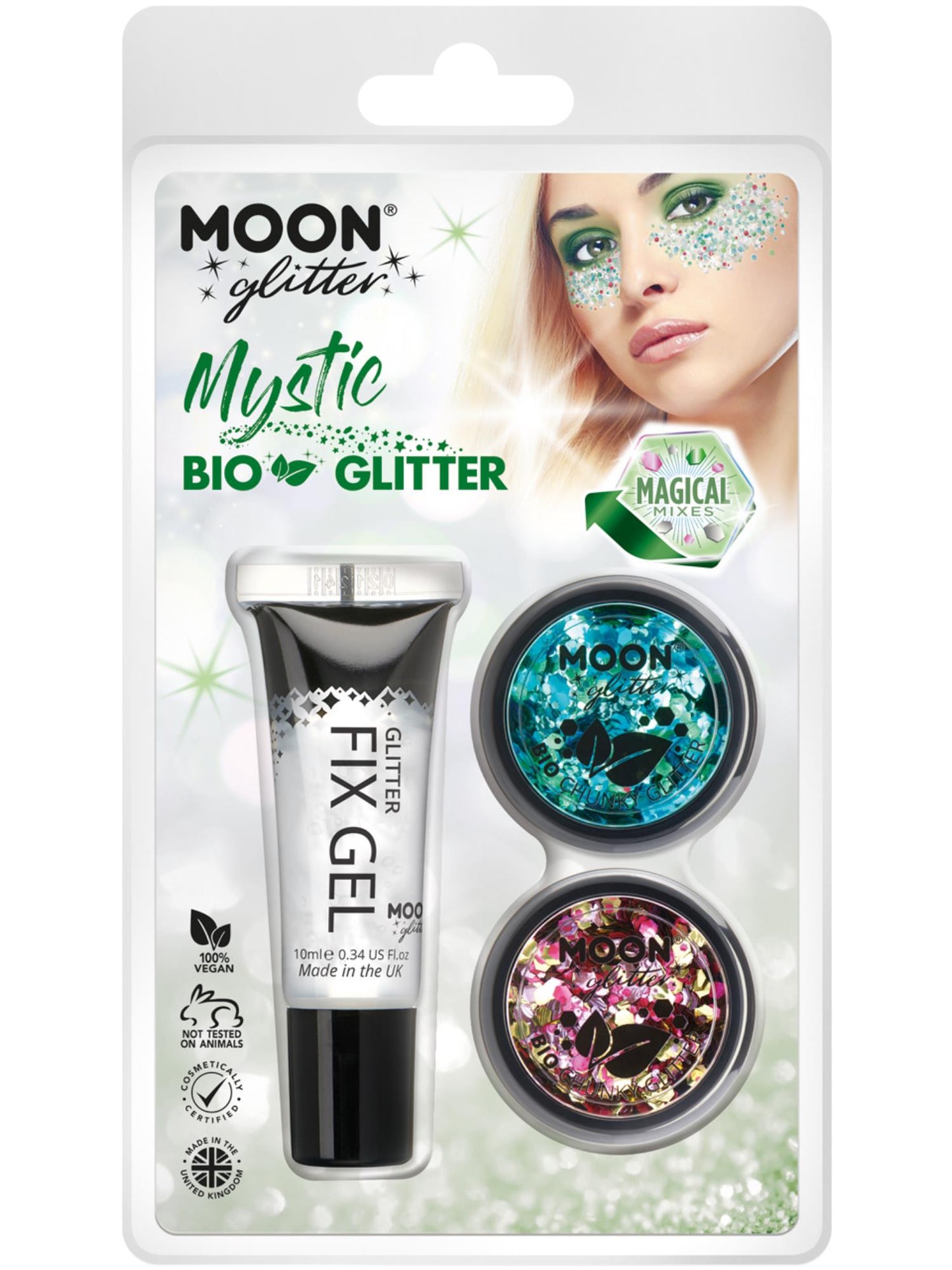 Paillettes épaisses Moon Glitter Mystic Bio, vente en gros à clapet