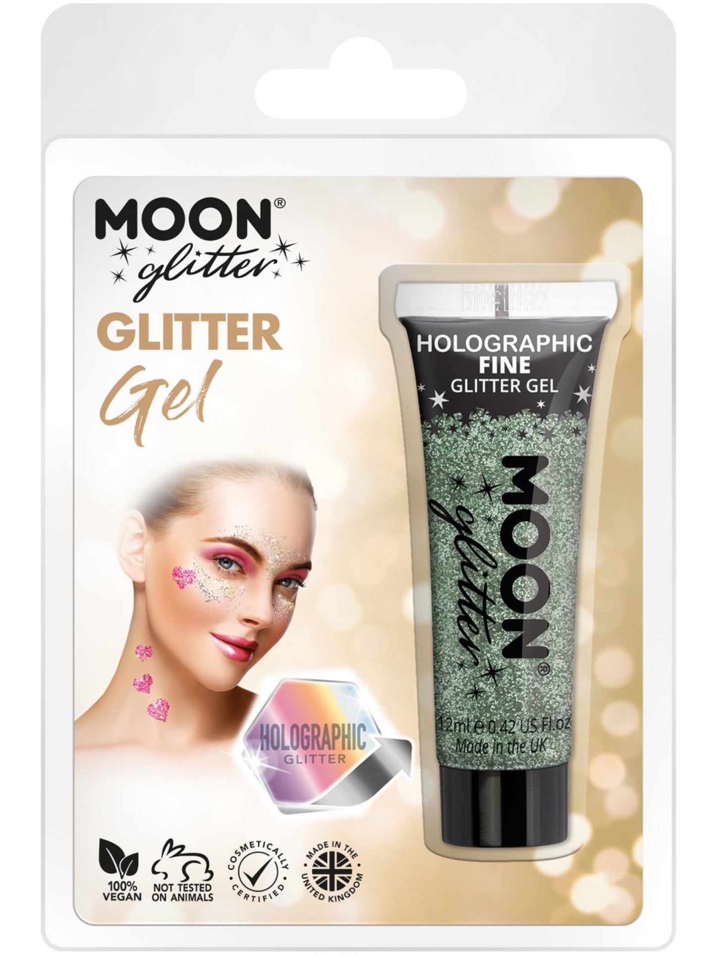 Moon Glitter Holographic Fine Glitter Gel, Green Wholesale