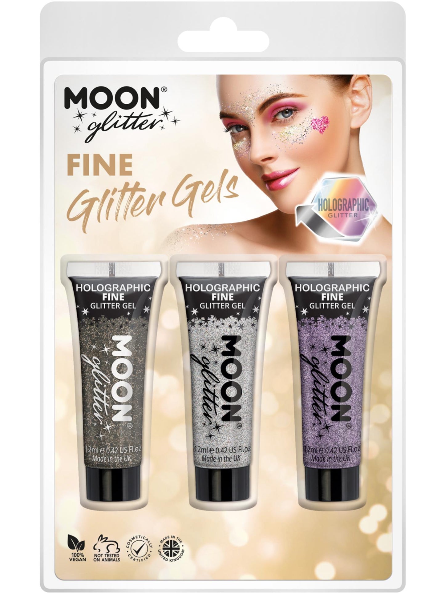 Moon Glitter Holographic Fine Glitter Gel, Wholesale