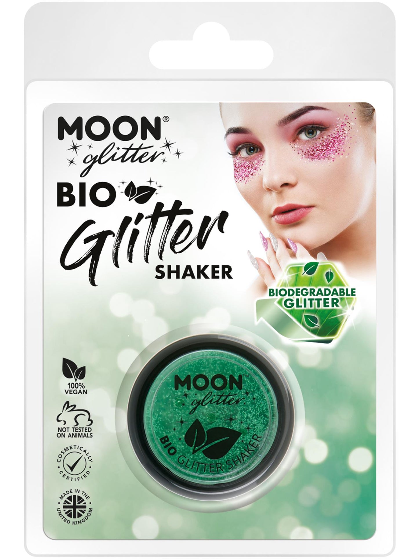 Moon Glitter Bio Glitter Shakers, Green Wholesale