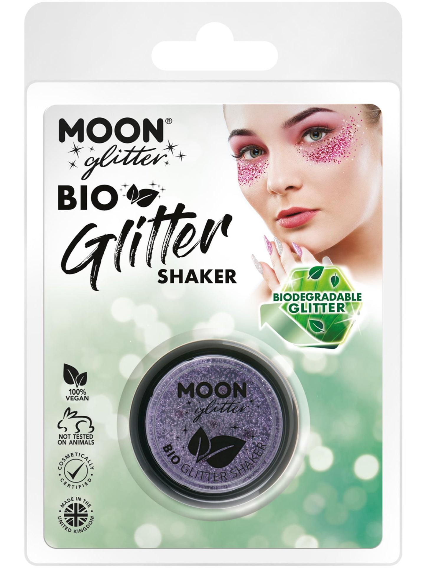 Shakers à paillettes biologiques Moon Glitter, lavande en gros