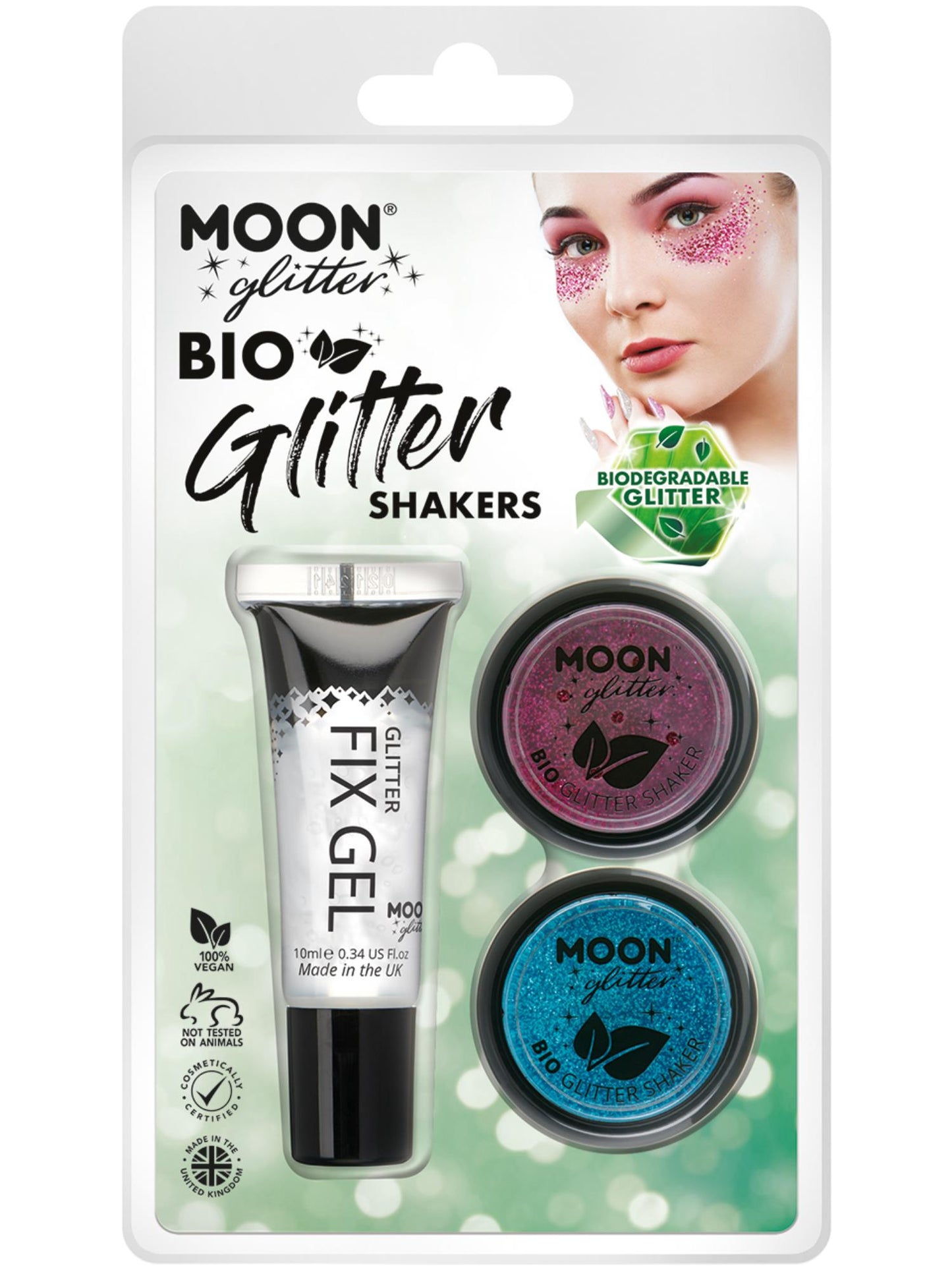 Shakers à paillettes biologiques Moon Glitter, vente en gros