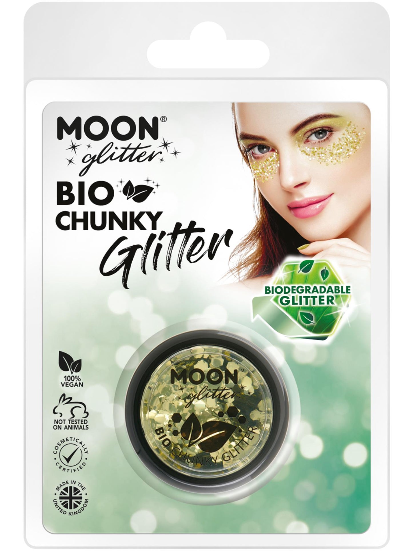 Moon Glitter Bio Chunky Glitter, Gold Wholesale
