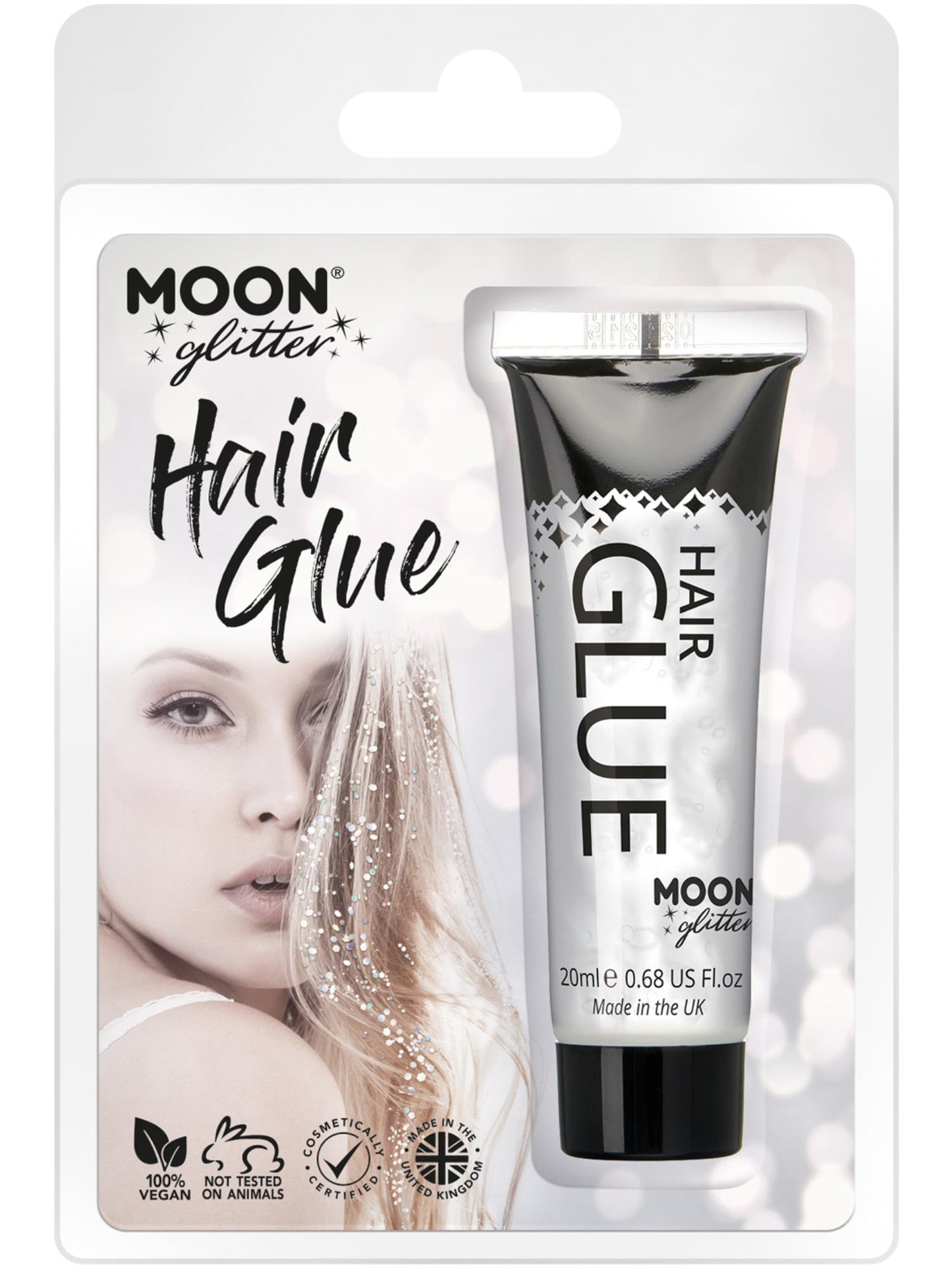 Moon Glitter Hair Glue, Clear Wholesale