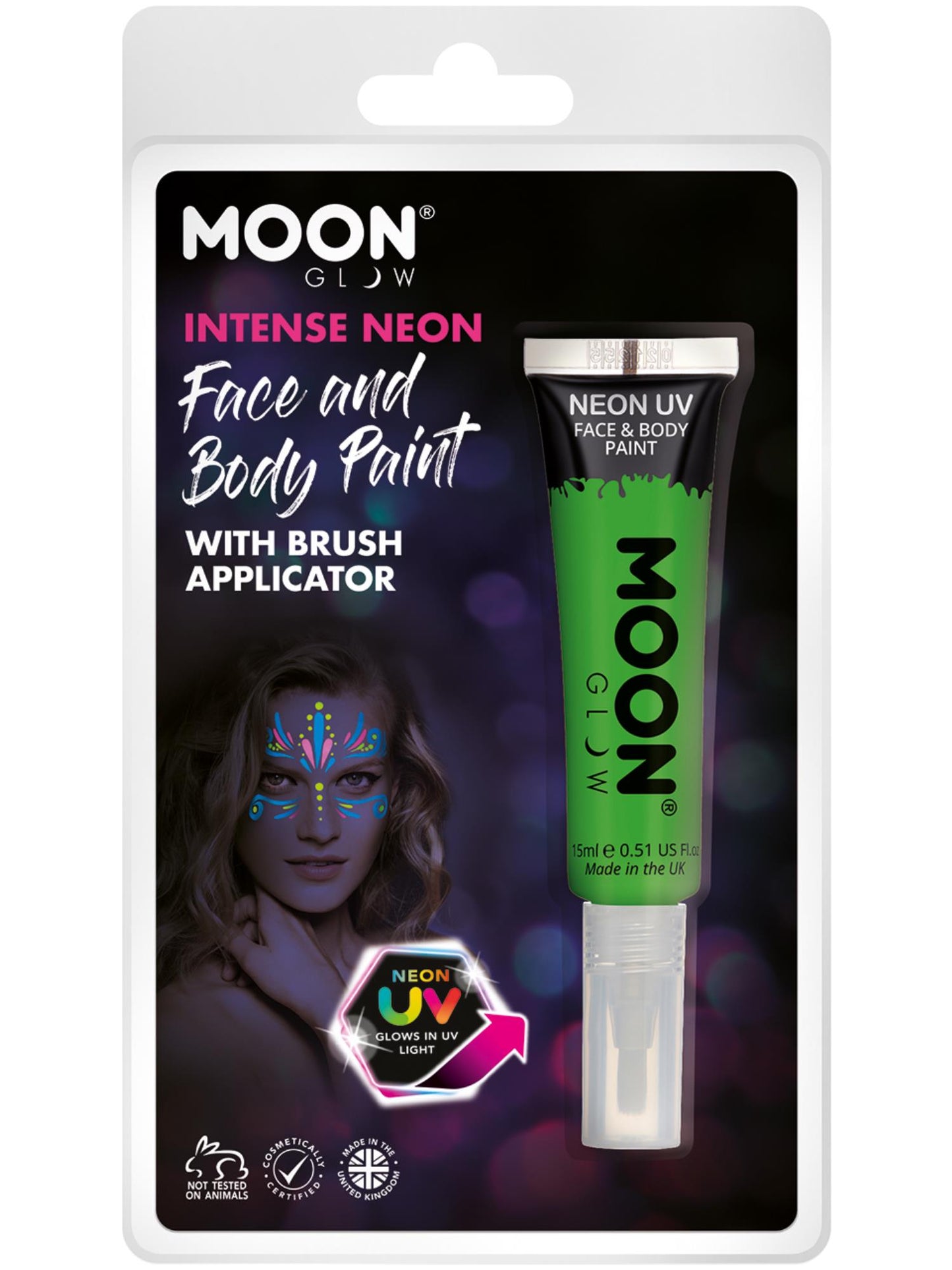 Moon Glow Intense Neon UV Face Paint, Green Wholesale