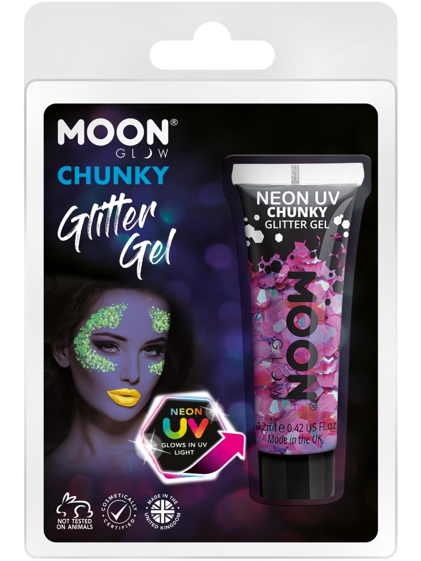 Moon Glow - Gel UV pailleté épais au néon, violet, vente en gros