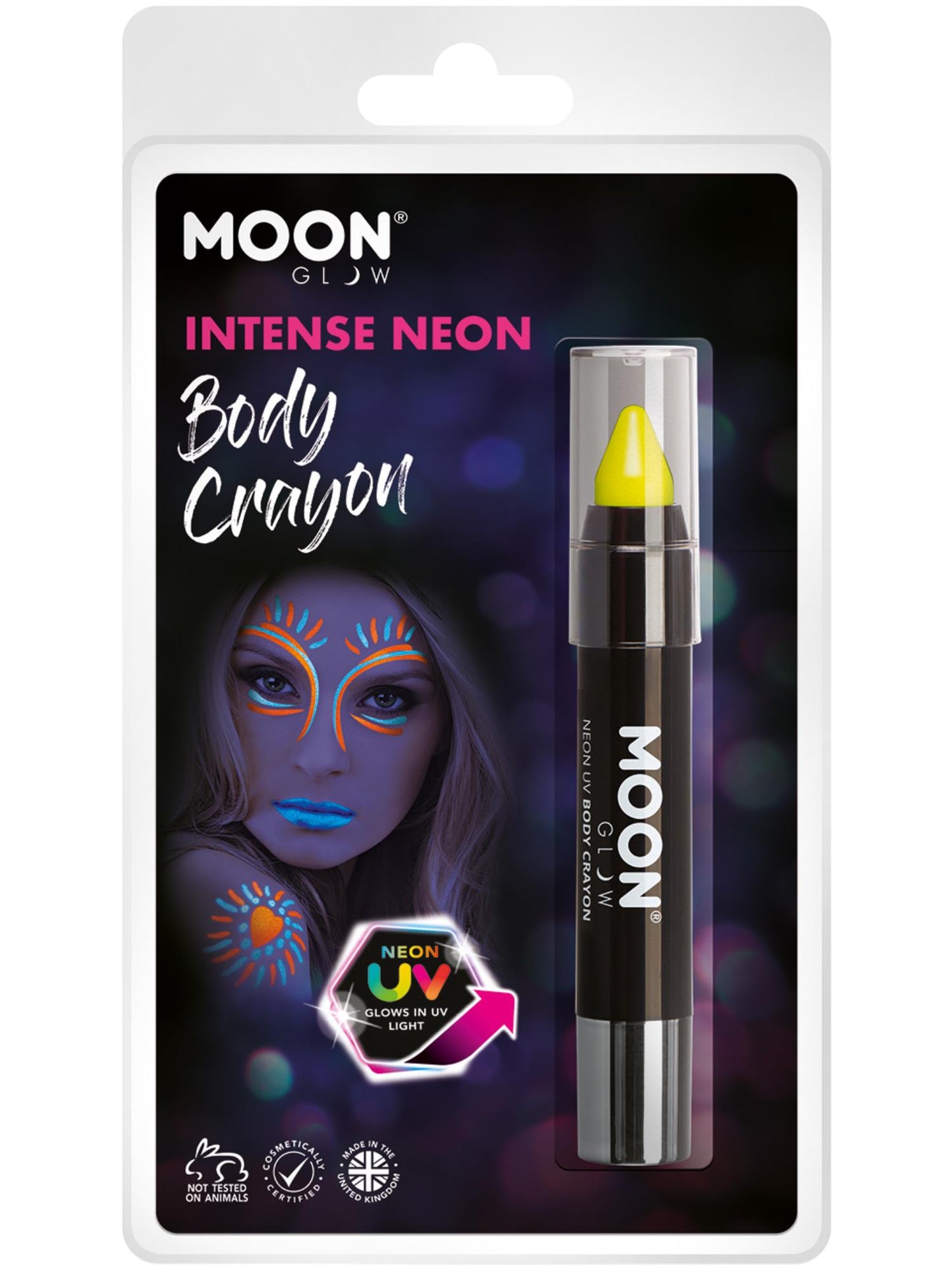 Crayons pour le corps UV néon intense Moon Glow, Intense Ye en gros