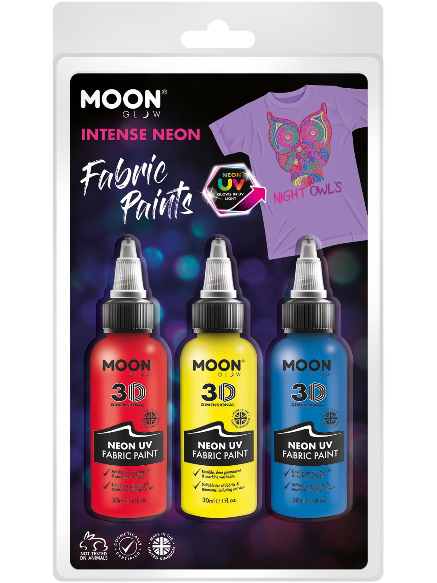 Moon Glow - Neon UV Intense Fabric Paint, Wholesale