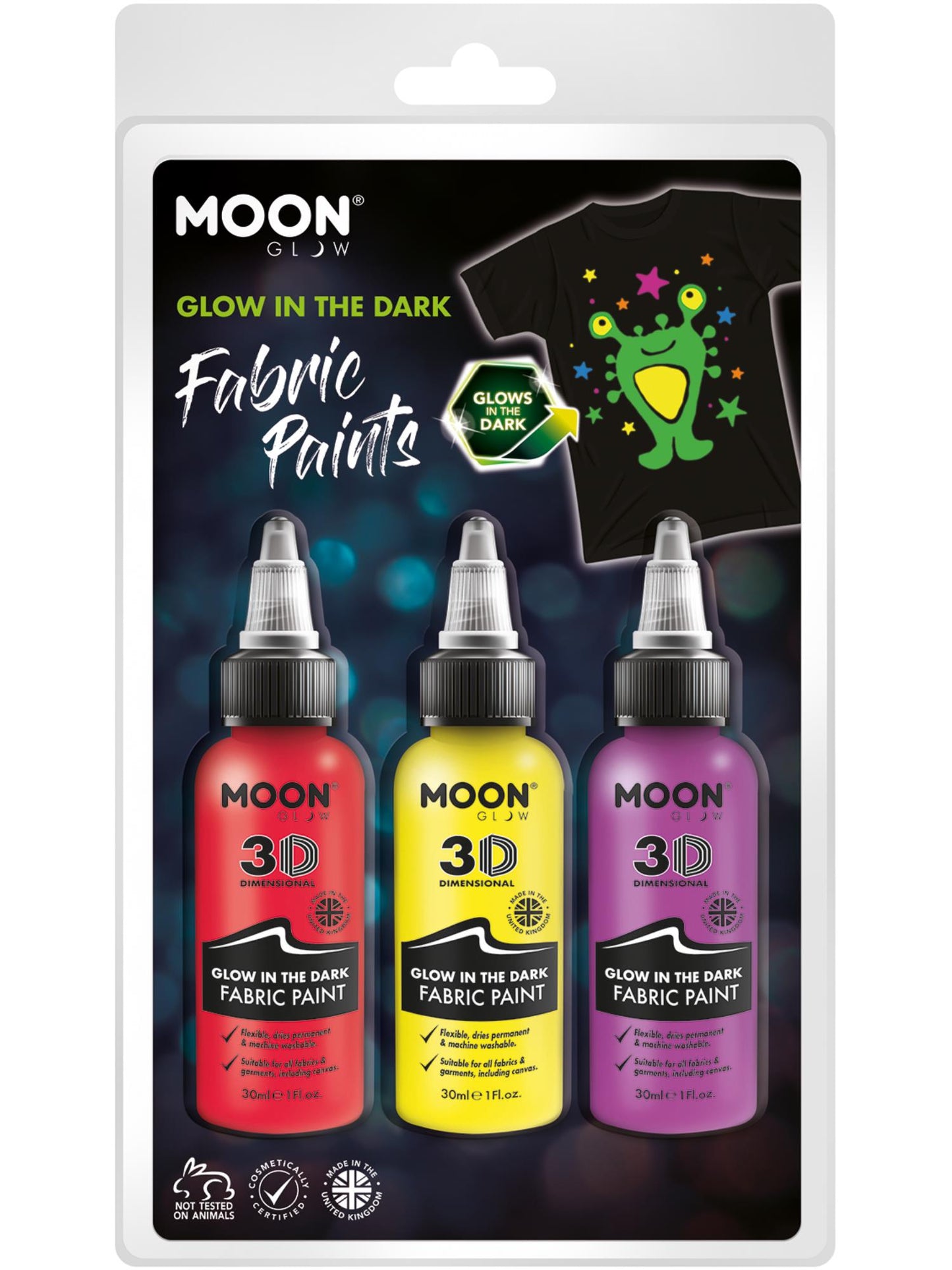 Moon Glow - Glow in the Dark Fabric Paint, Wholesale