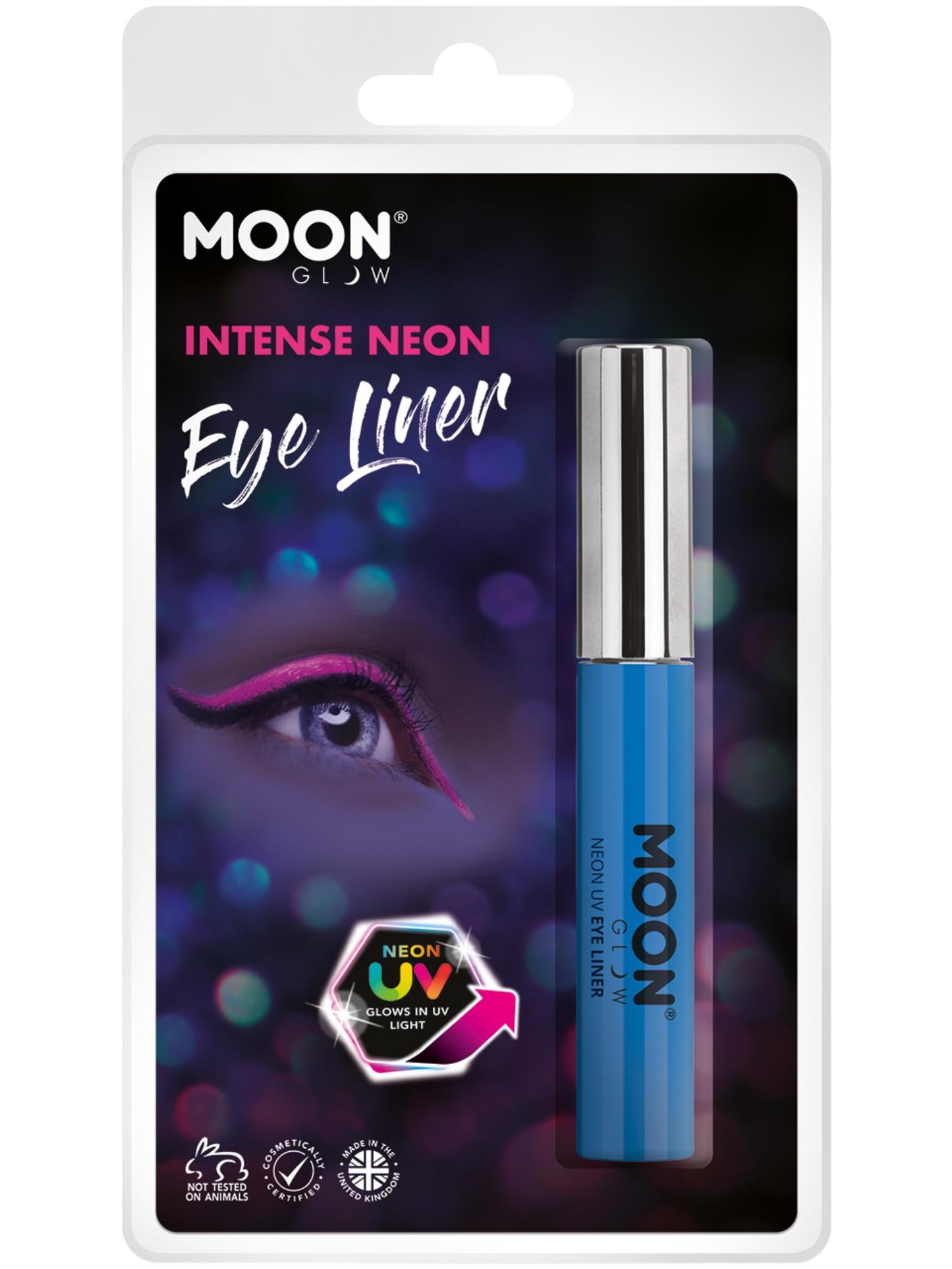Eyeliner UV néon intense Moon Glow, bleu intense, vente en gros