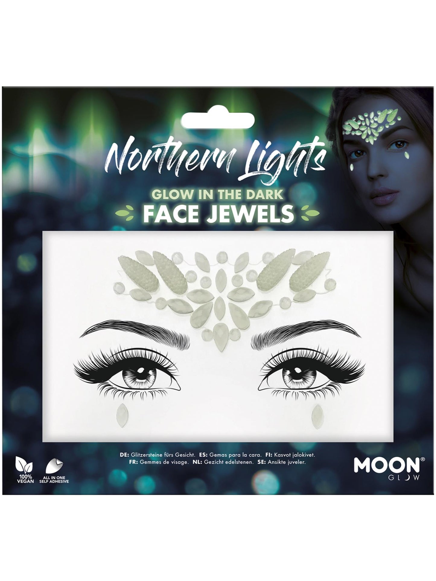Moon Glow Face Jewels, Northern Lights Wholesale