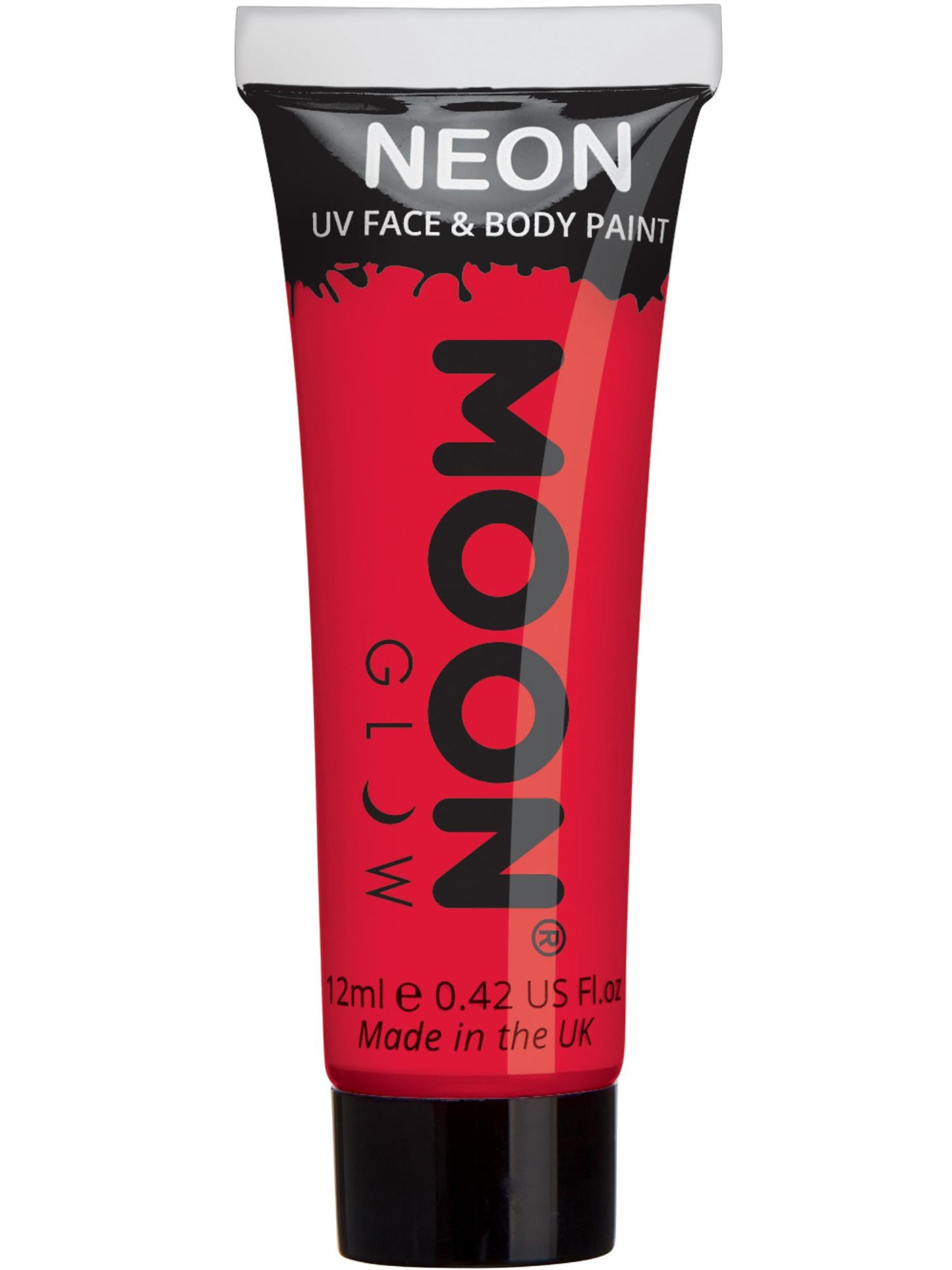 Peinture pour le visage UV néon intense Moon Glow, rouge intense, vente en gros