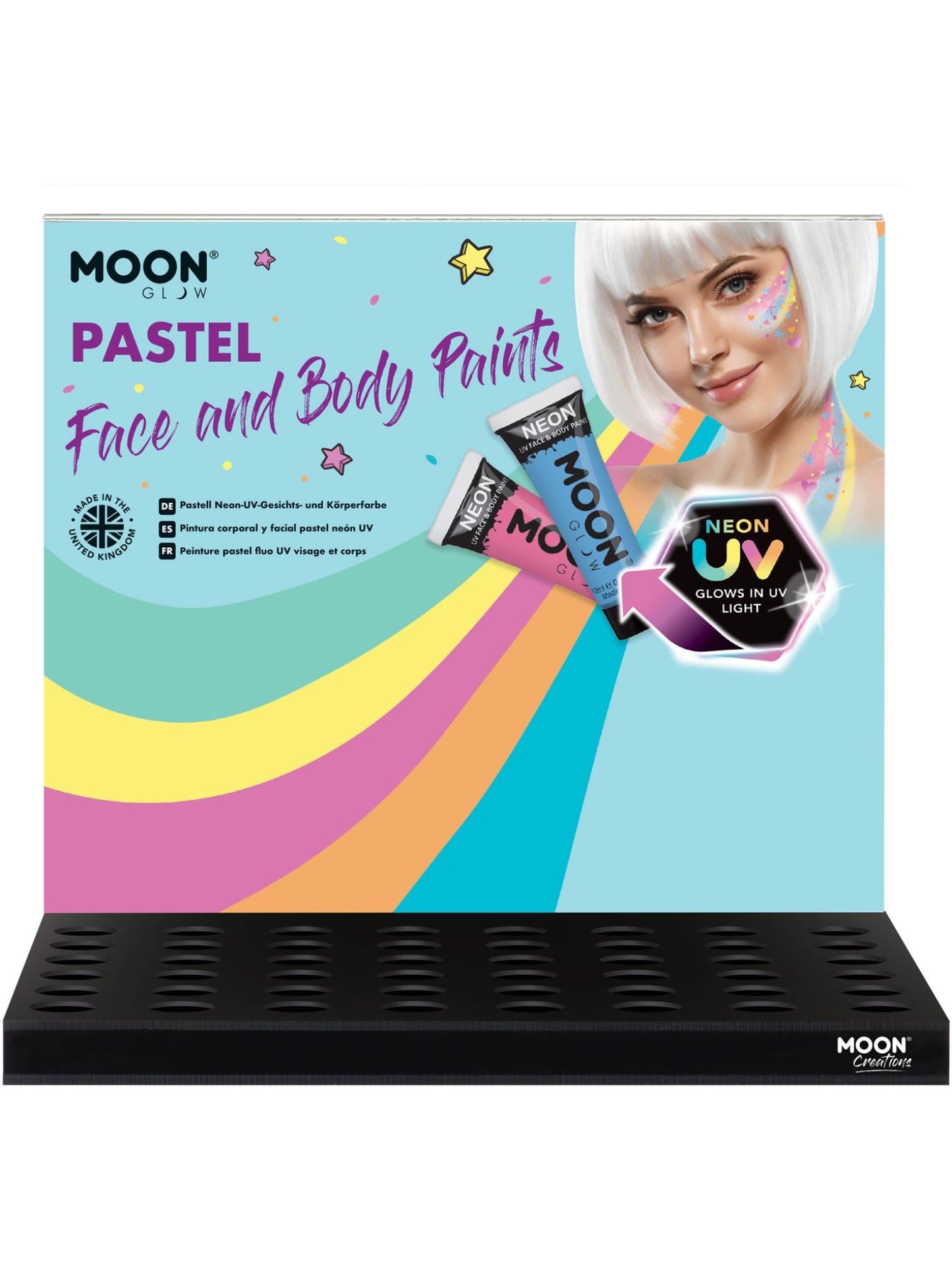 Moon Glow Pastel Neon UV Face Paint, Wholesale