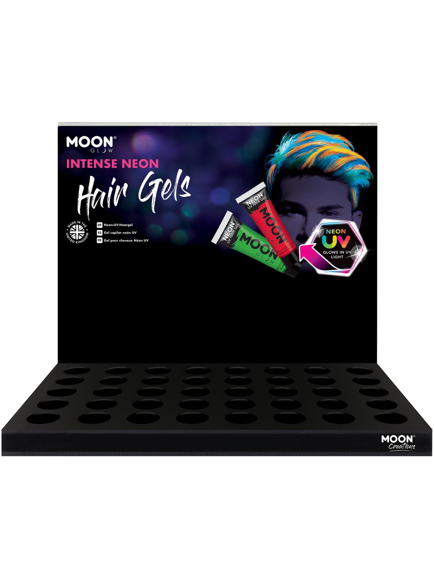 Moon Glow Intense Neon UV Hair Gel, Wholesale