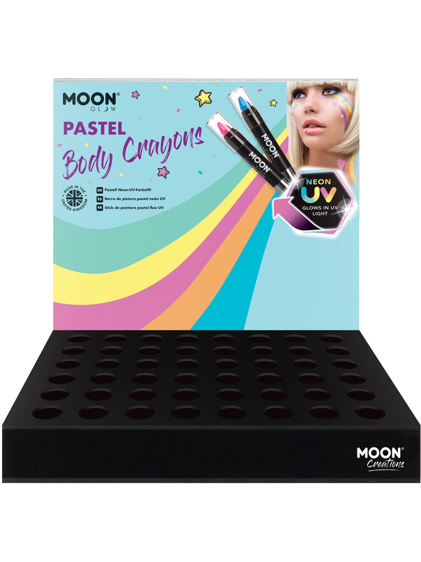 Crayons pour le corps Moon Glow Pastel Neon UV, vente en gros