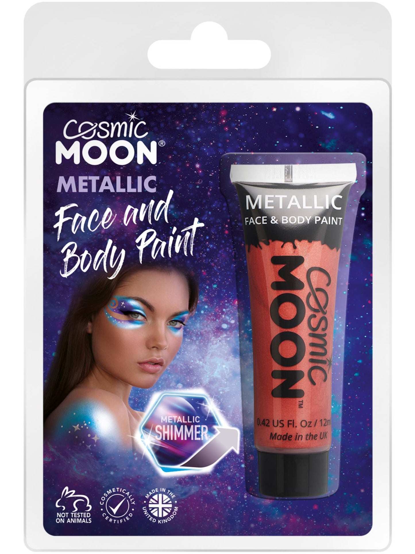 Cosmic Moon Metallic Face & Body Paint, Red Wholesale