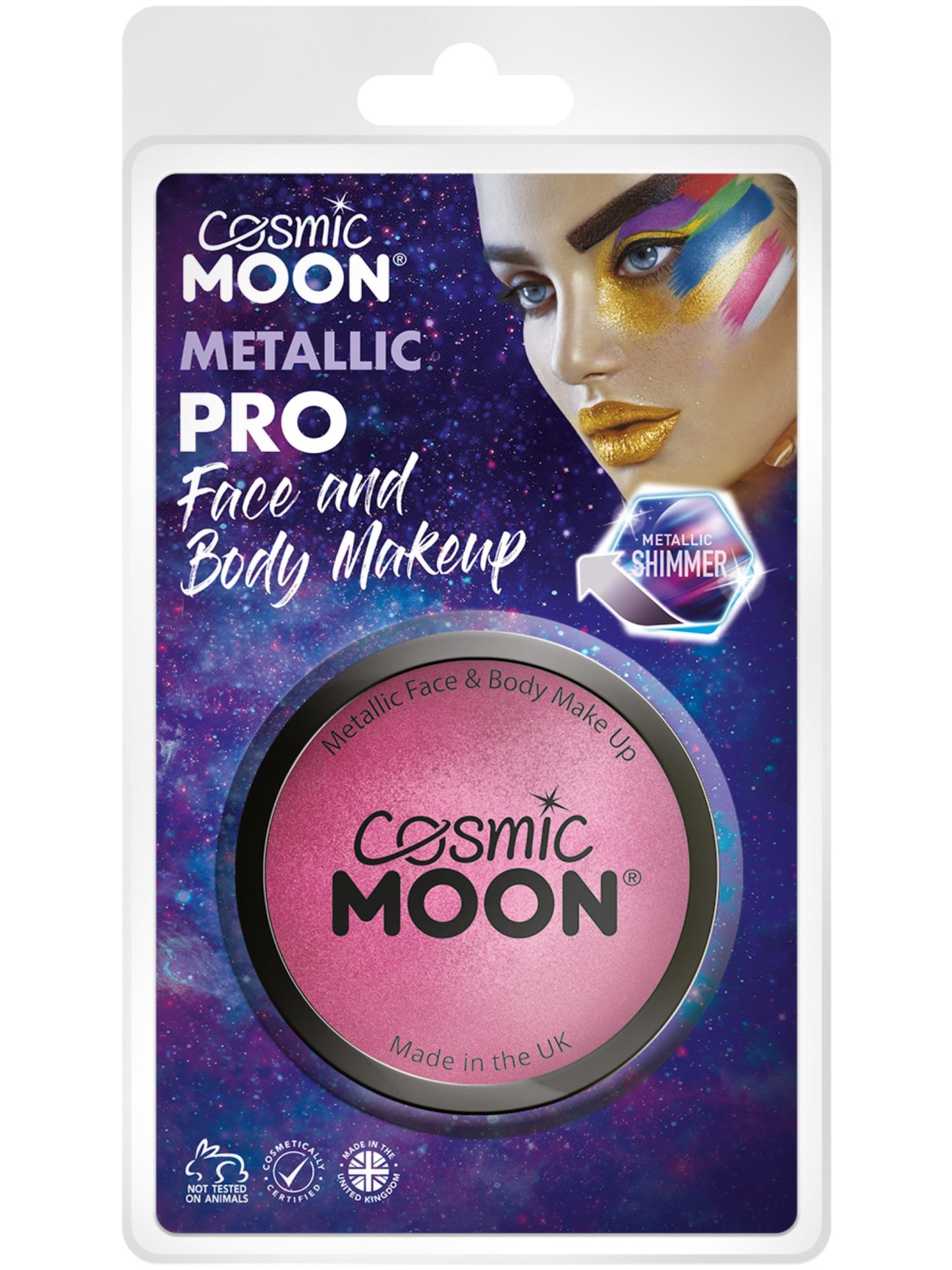 Cosmic Moon Metallic Pro Face Paint Cake Pots, Pin Wholesale