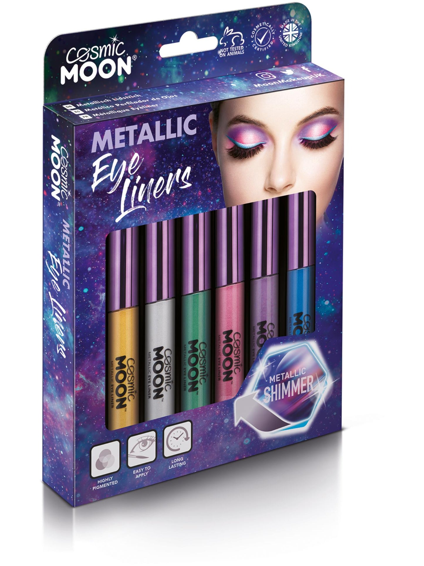 Cosmic Moon Metallic Eye Liner, Assorted Wholesale