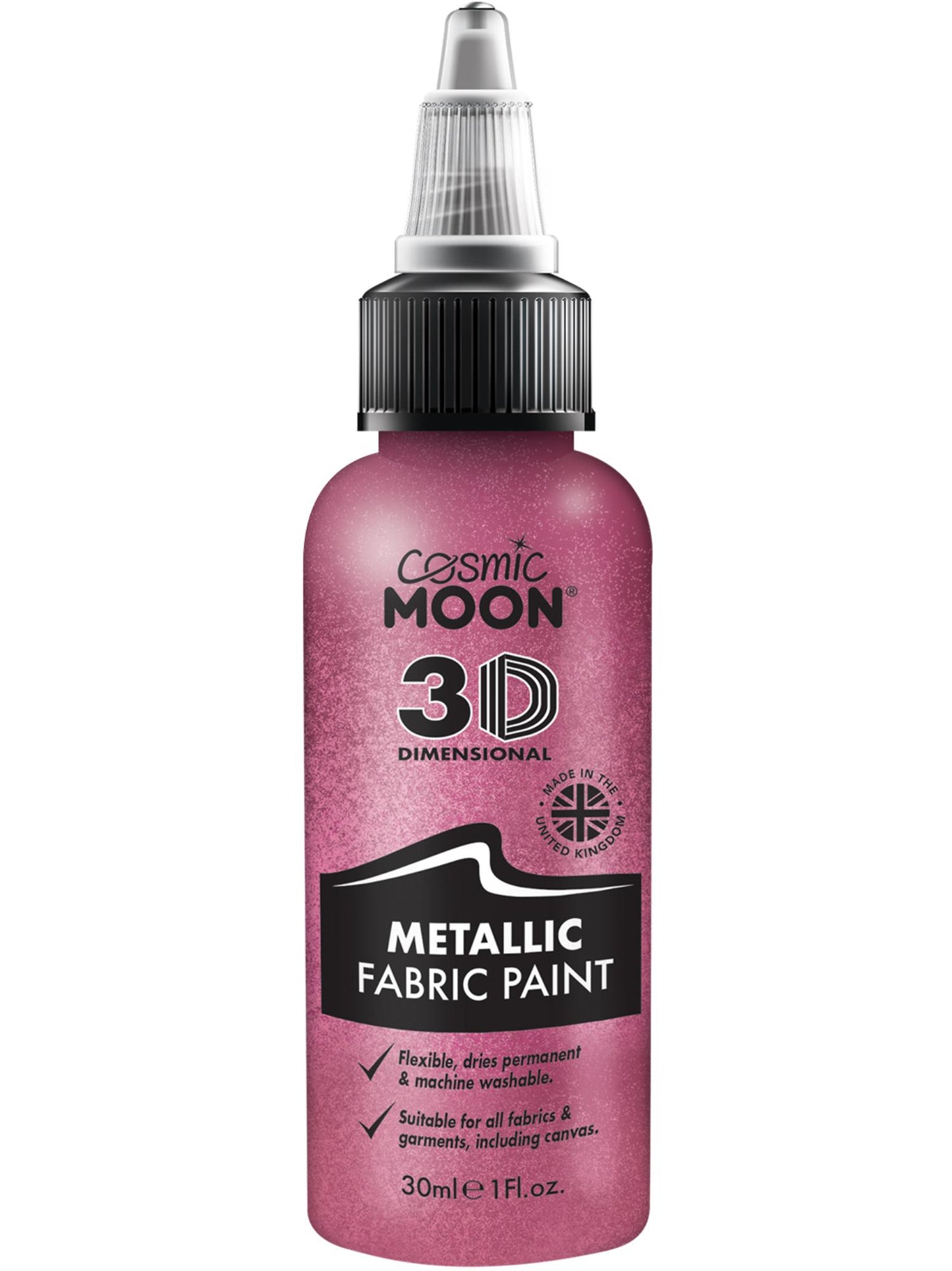 Peinture métallique pour tissu Cosmic Moon, rose, vente en gros