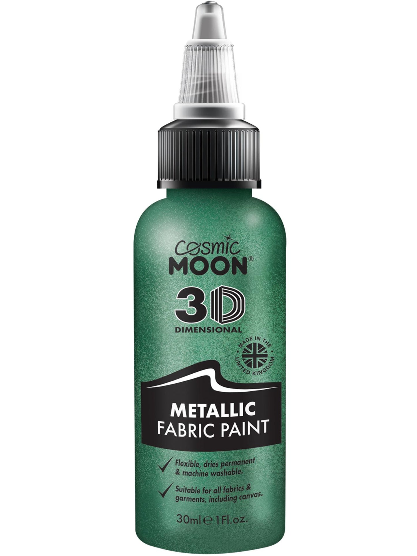 Cosmic Moon Metallic Fabric Paint, Green Wholesale