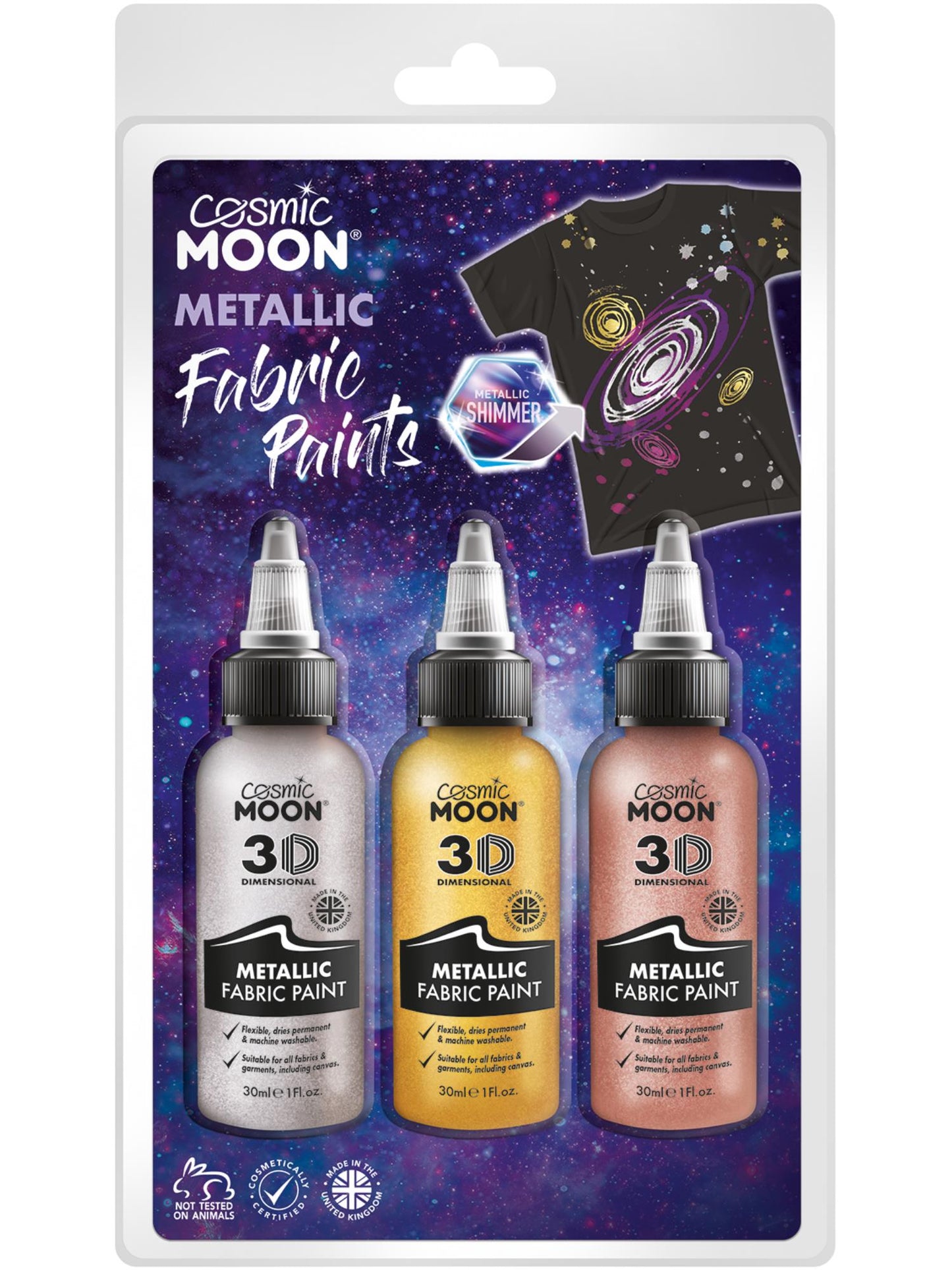 Peinture métallique pour tissu Cosmic Moon, vente en gros