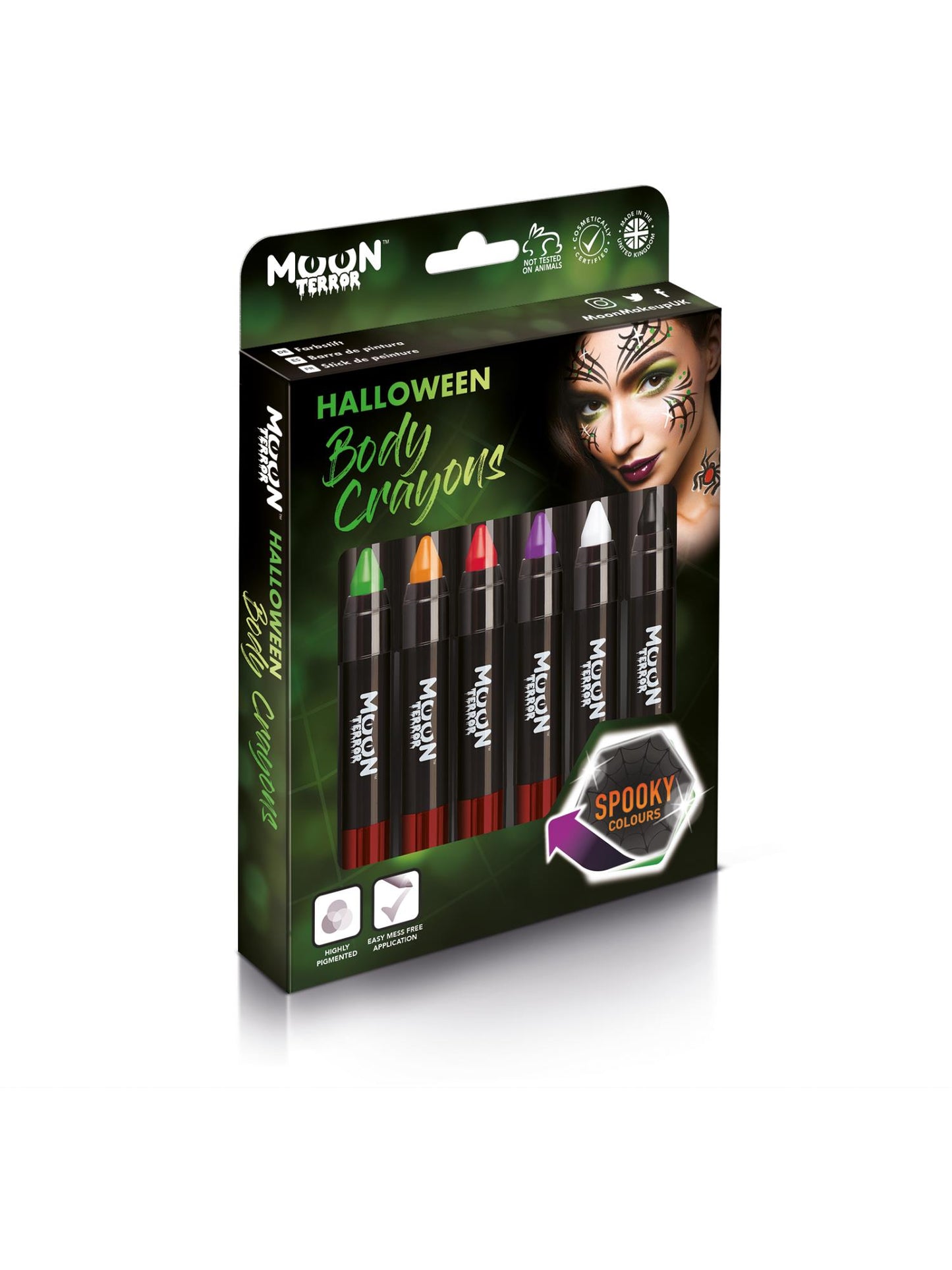 Moon Terror Halloween Body Crayons, Assorted Wholesale