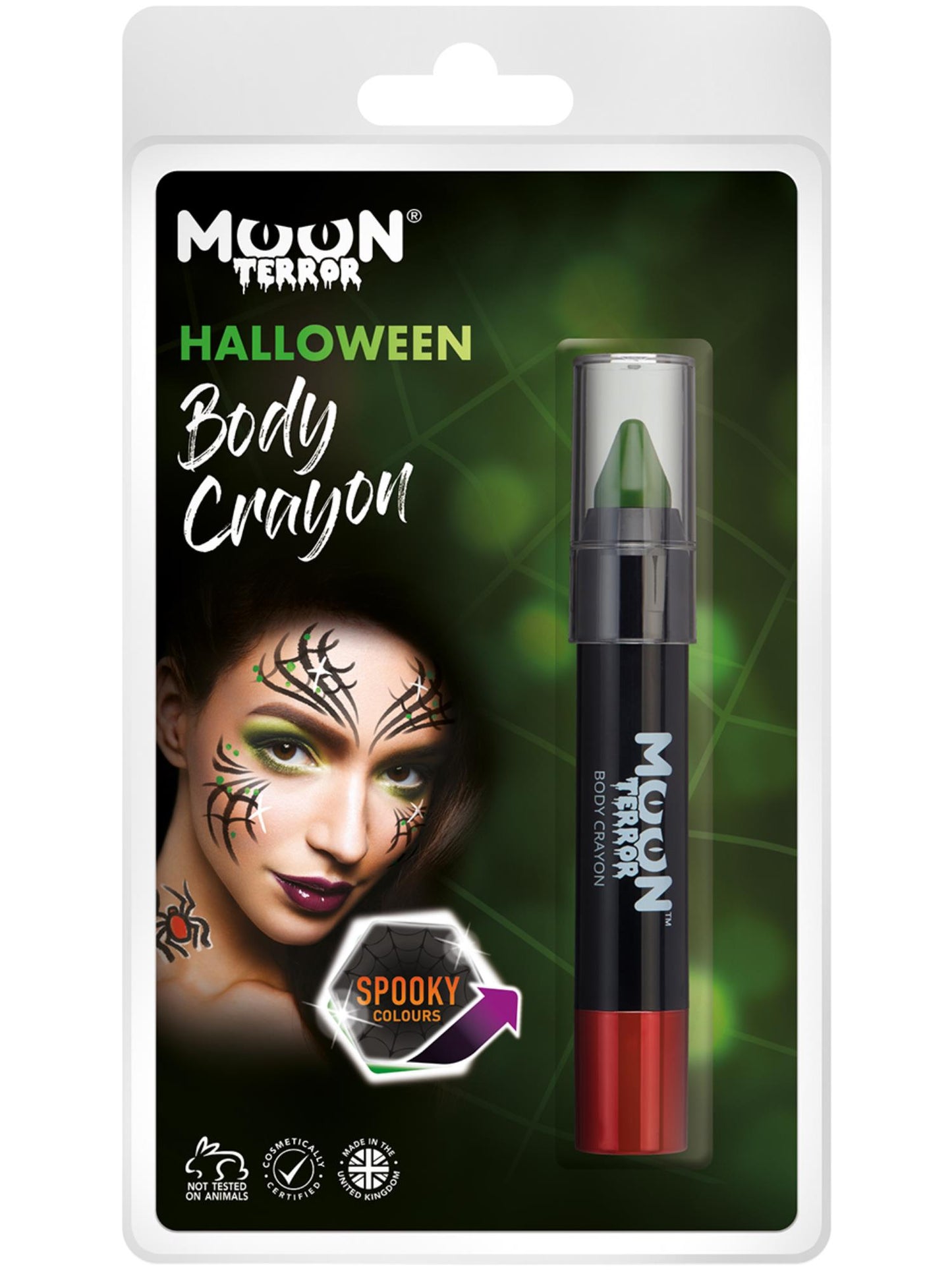 Moon Terror Halloween Body Crayons, Green Wholesale