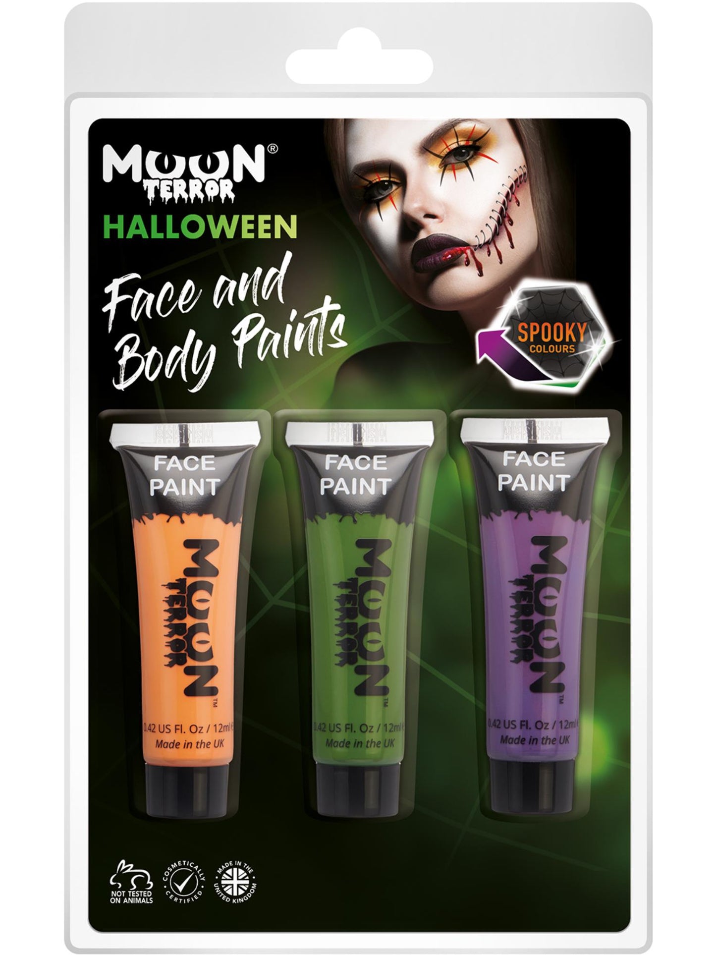 Peinture pour le visage et le corps Moon Terror Halloween, vente en gros
