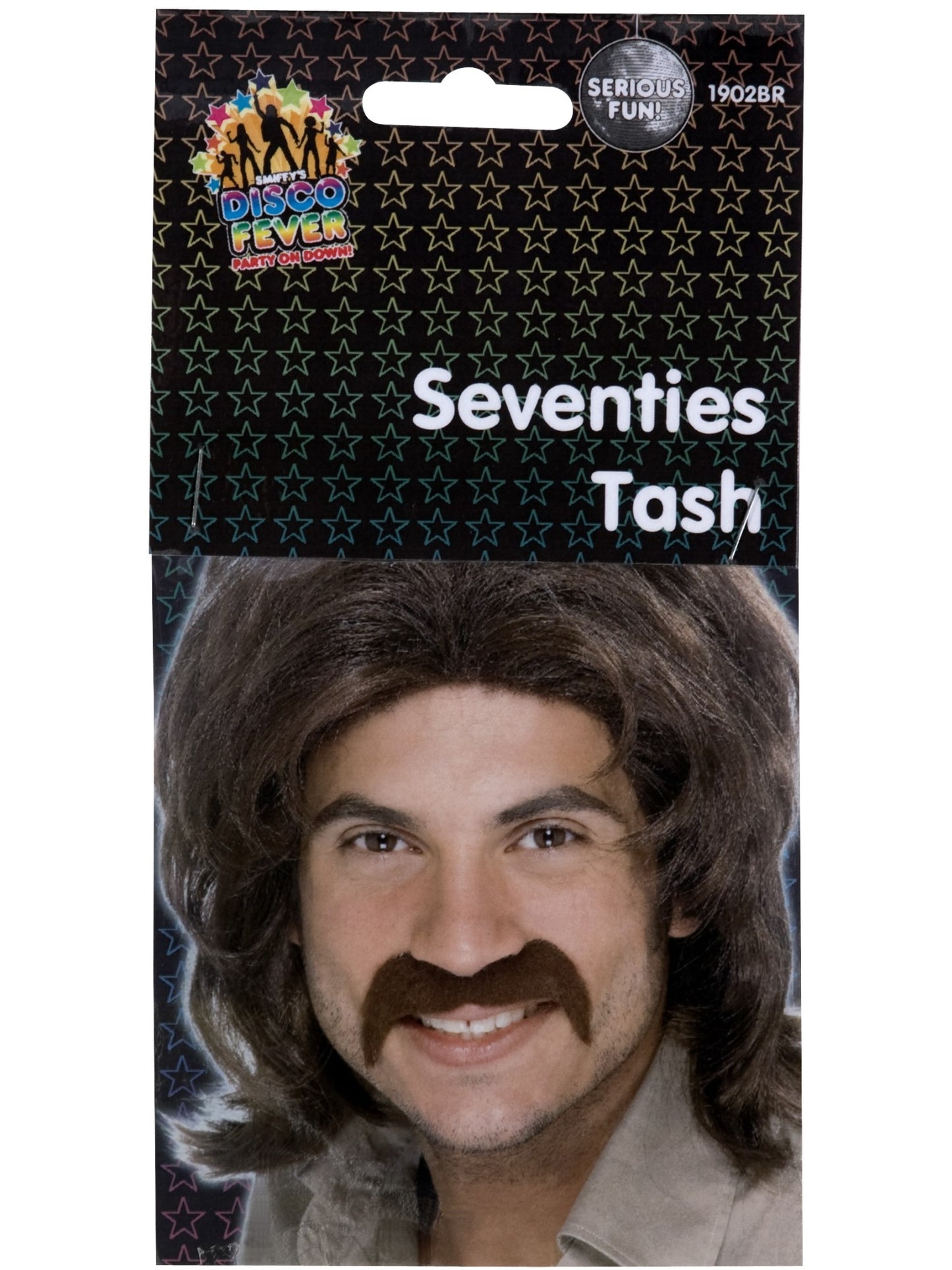 Seventies Tash, Brown  Wholesale