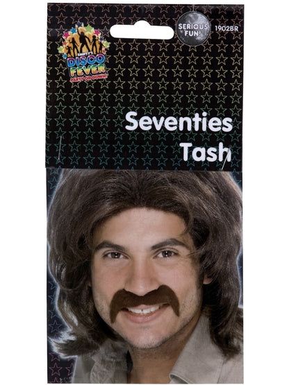 Seventies Tash, Brown  Wholesale