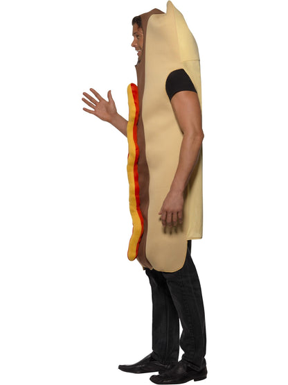 Riesen Hot Dog Kostüm, Braun, mit Wappenrock