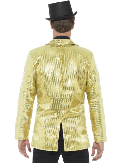 Sequin Jacket, Mens, Gold  Wholesale