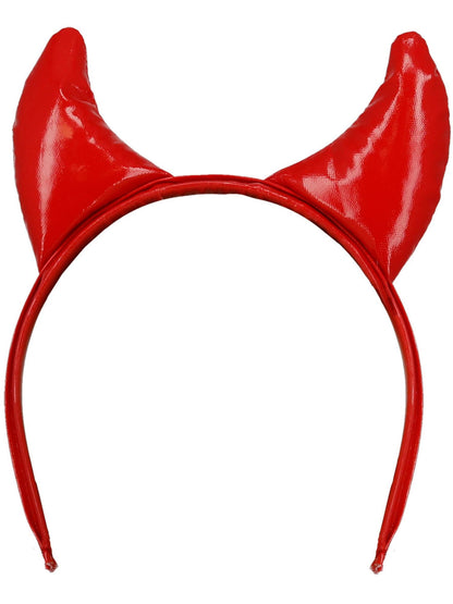 Stirnband Teufelshörner, Rot