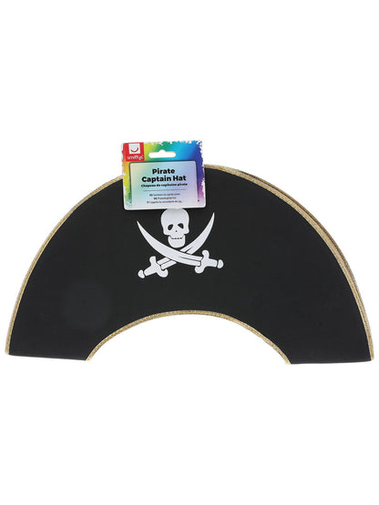 Pirate Captain Hat, Black  Wholesale