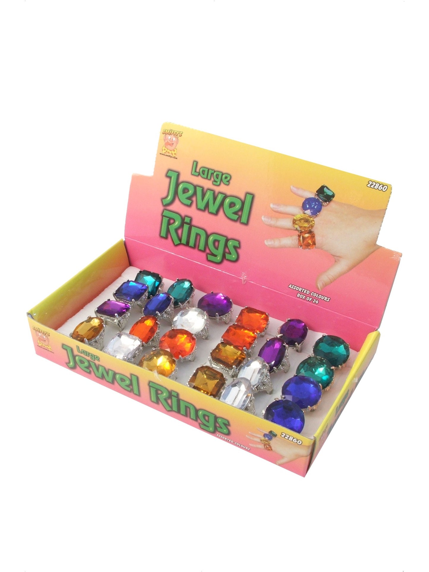 Assorted Colourful Jewel Rings  Wholesale