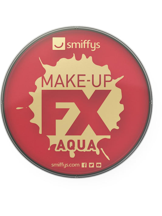 Maquillaje FX Smiffy, Aqua pintura facial y de cuerpo, rojo, 16ml, a base de agua