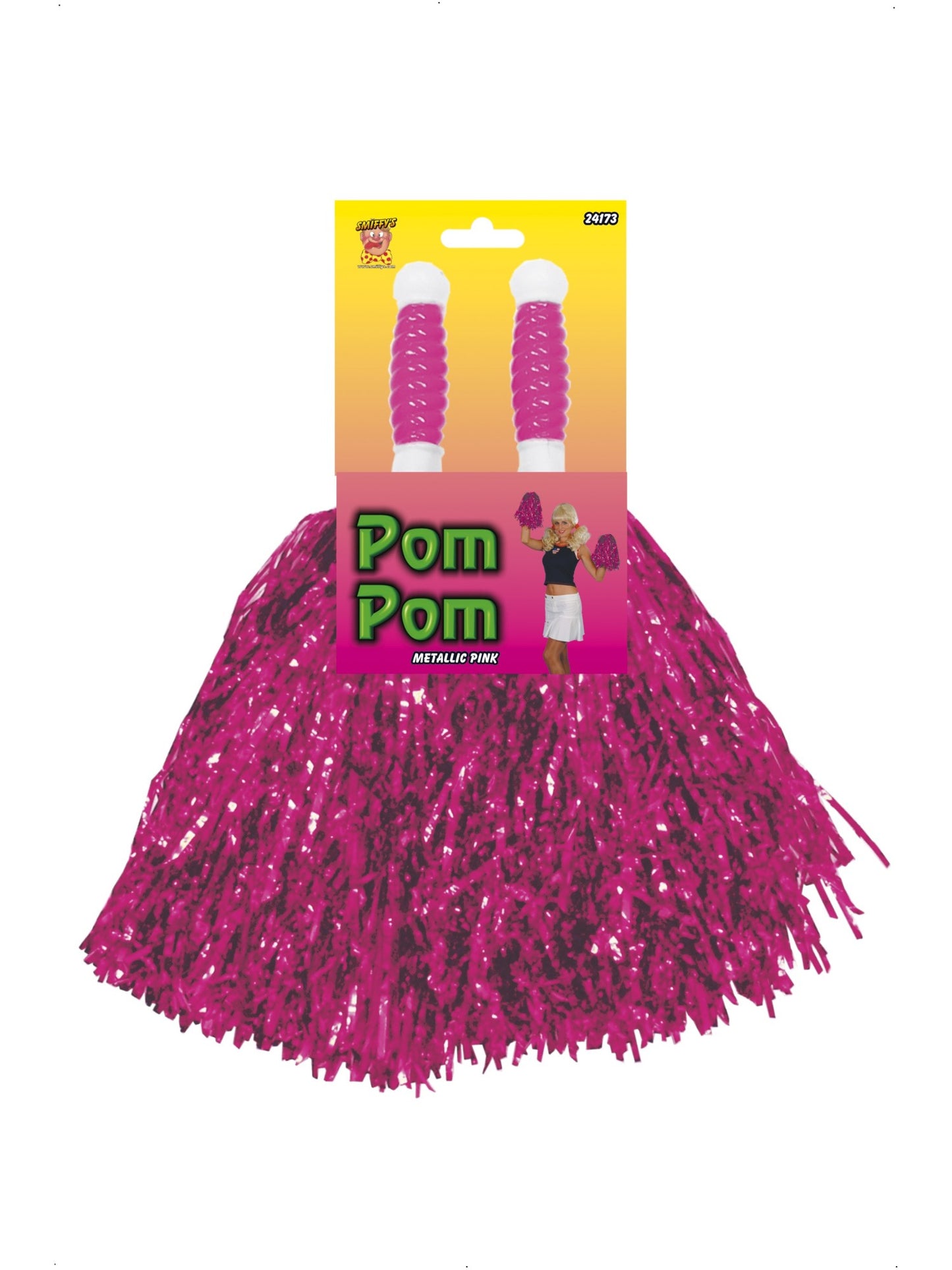 Pom Poms Metallic, Pink  Wholesale