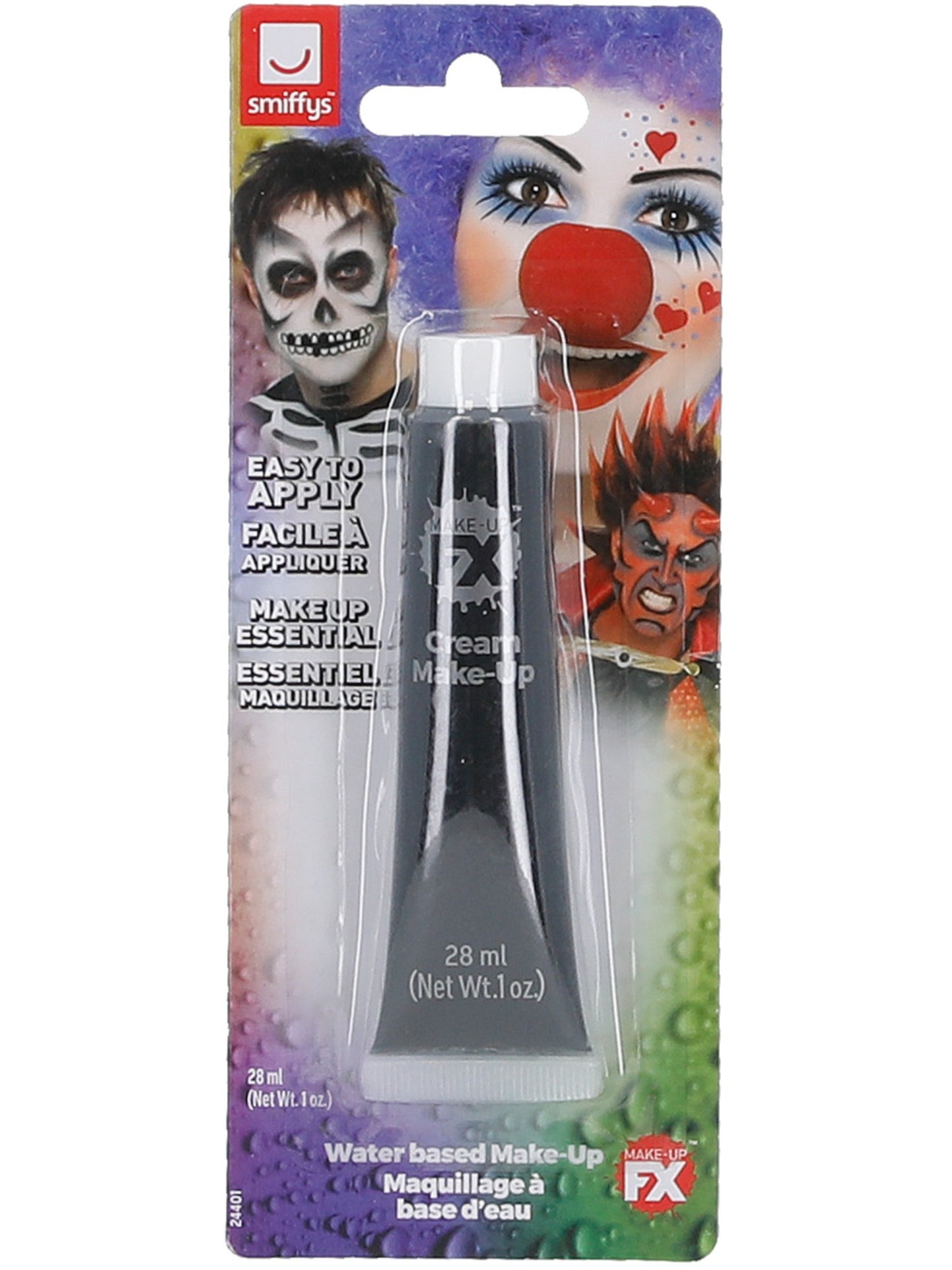 Smiffys Make-Up FX, Aqua Cream Make-Up, Black  Wholesale