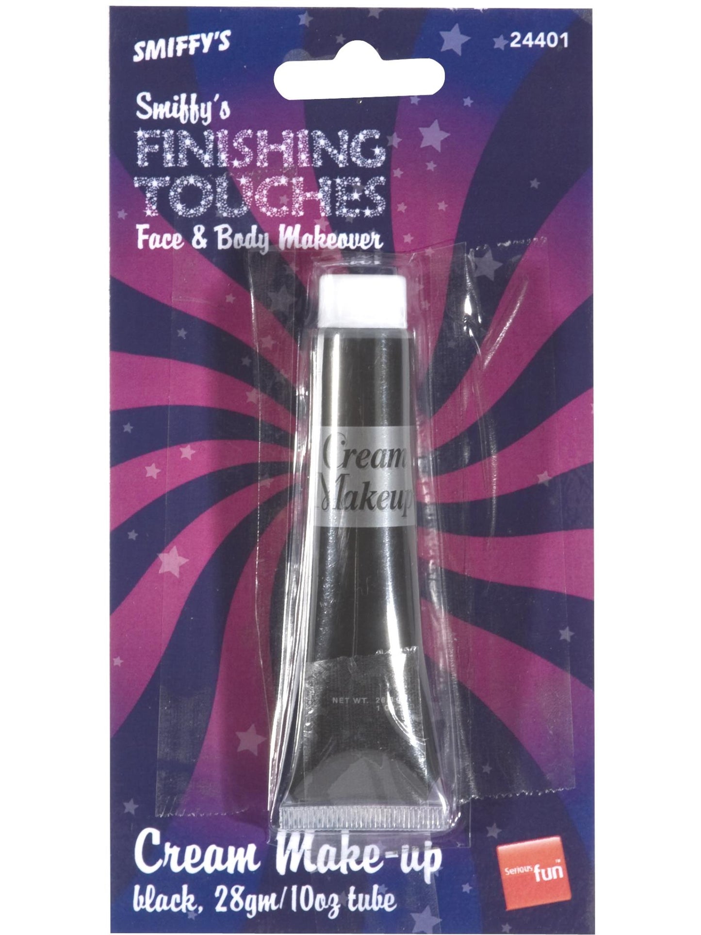 Smiffys Make-Up FX, Aqua Creme-Make-up, Schwarz, 28ml Tube