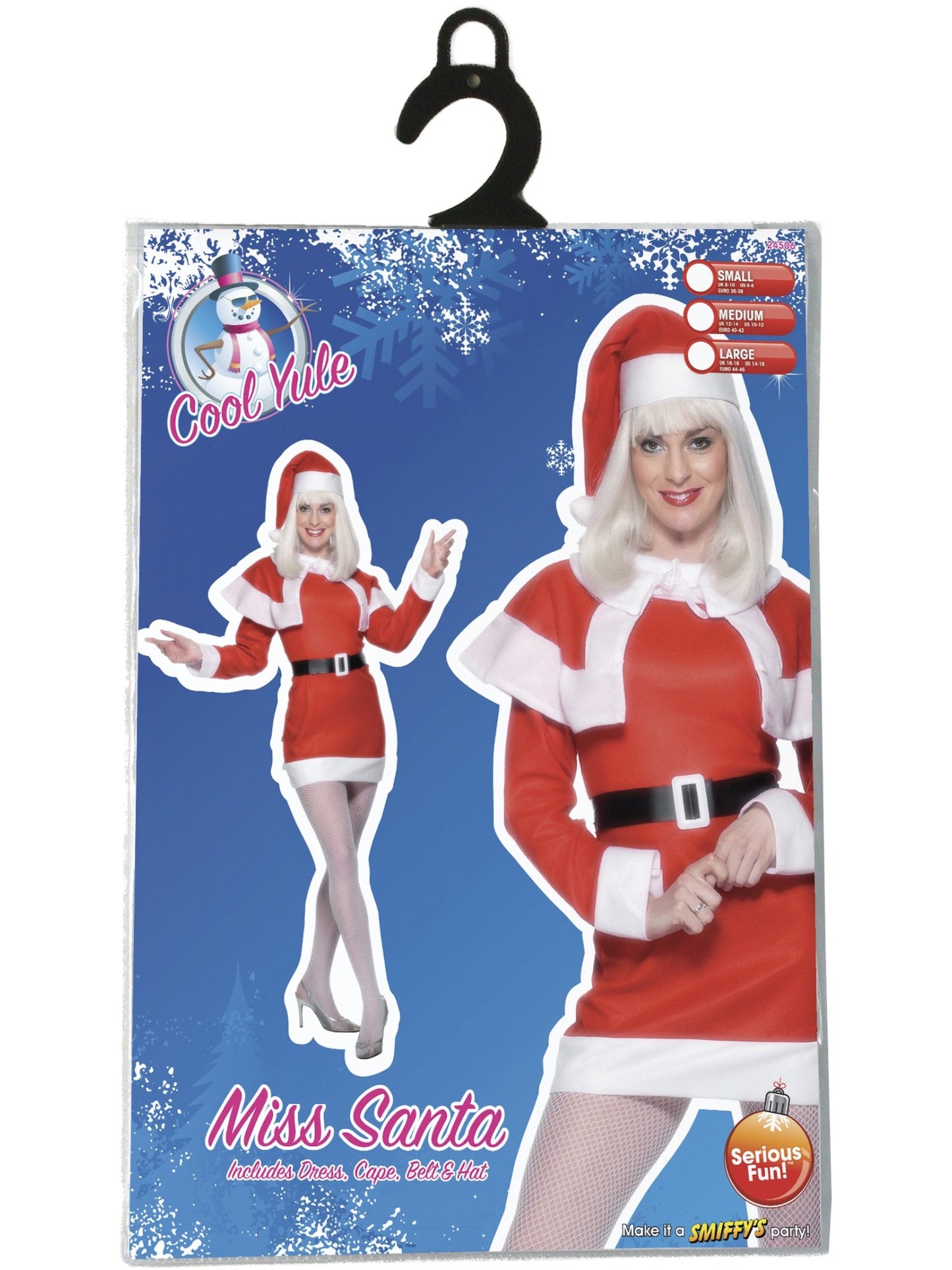 Miss Santa Fleece Costume, Red  Wholesale