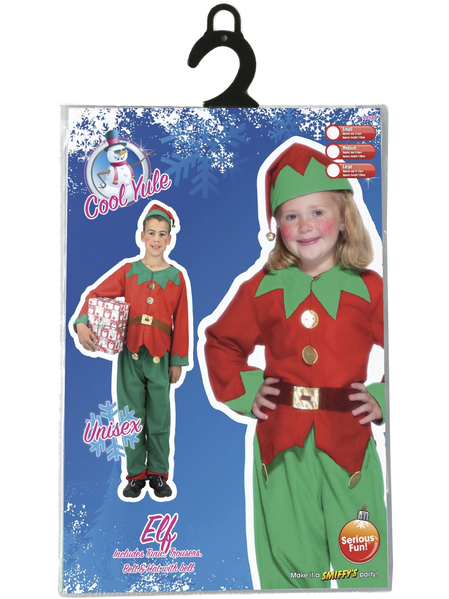 Elf Costume, Red & Green  Wholesale