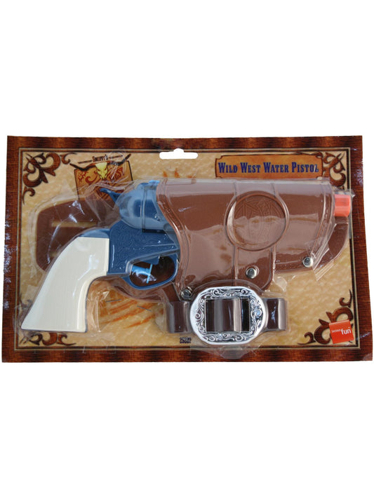Western-Wasserpistole, Eine Pistole, mit Holster und Gürtel