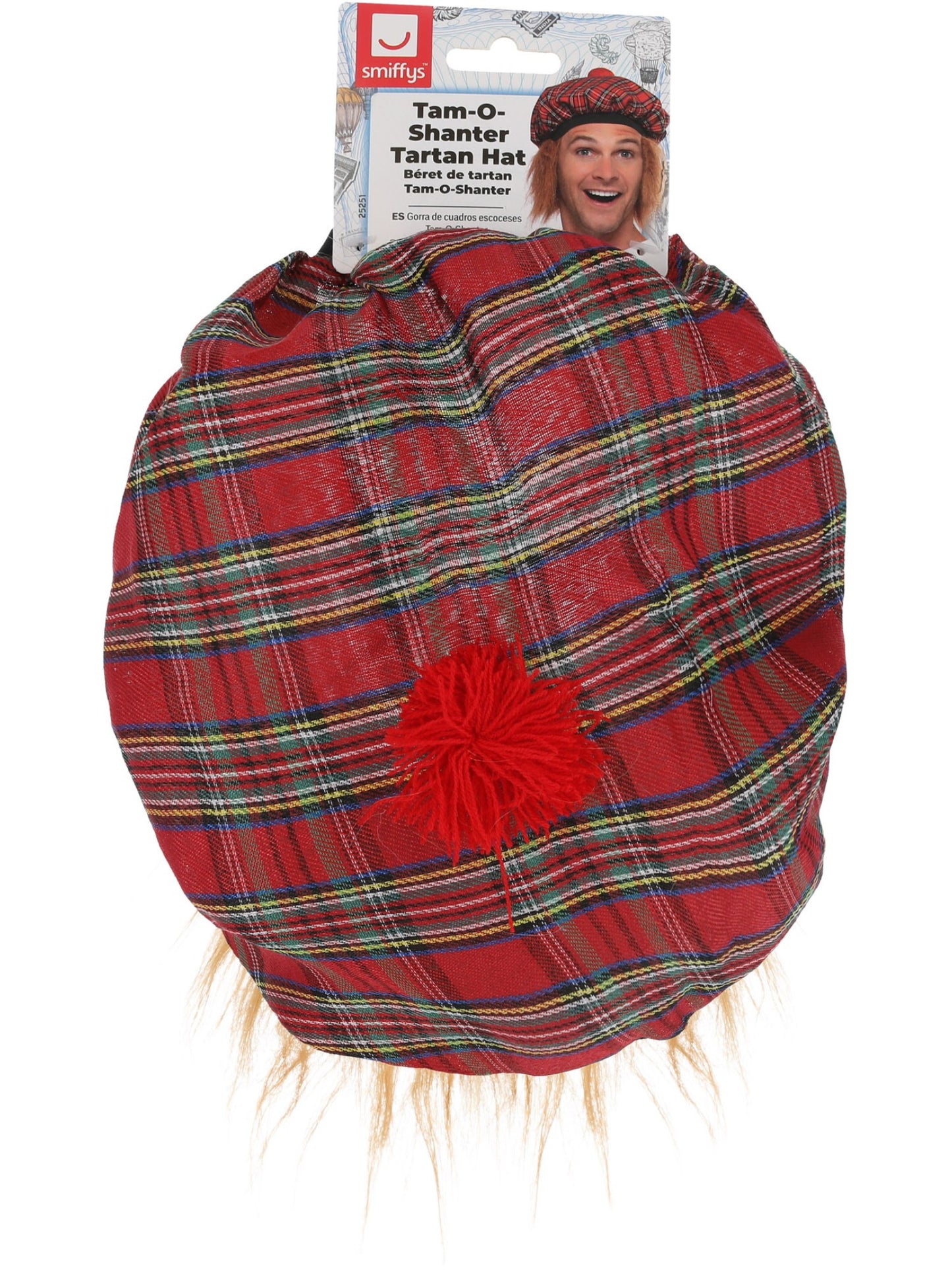 Tam-O-Shanter Tartan Hat, Red  Wholesale