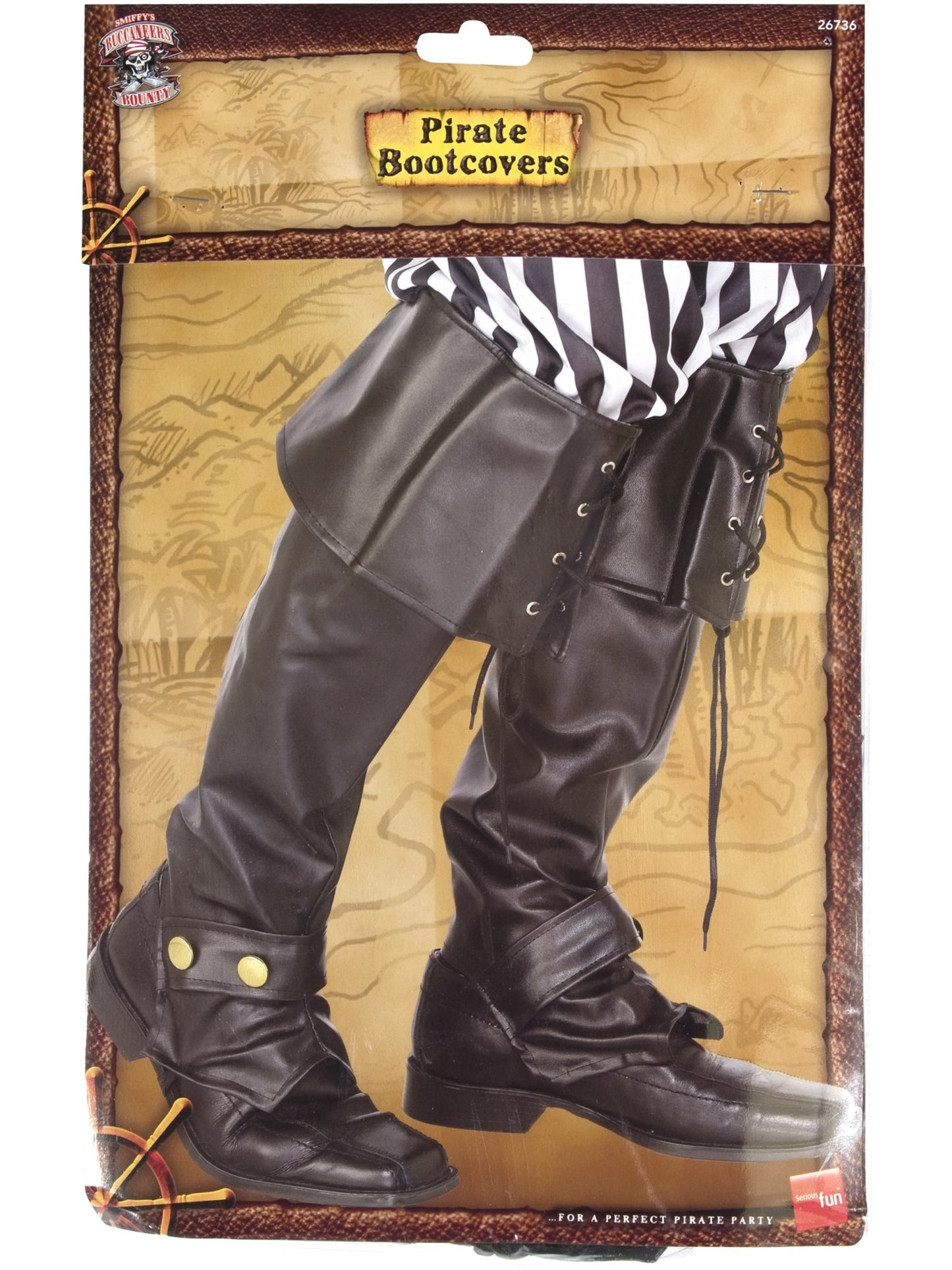 Pirate Bootcovers, Black  Wholesale