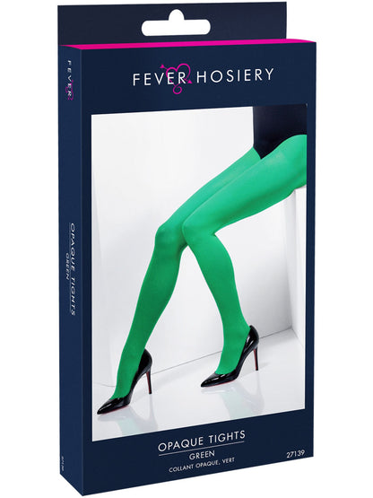 Opaque Tights, Green  Wholesale