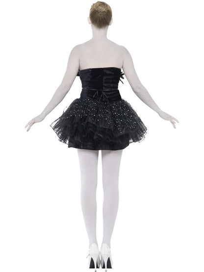 Disfraz de cisne negro gótico, Negro, con vestido